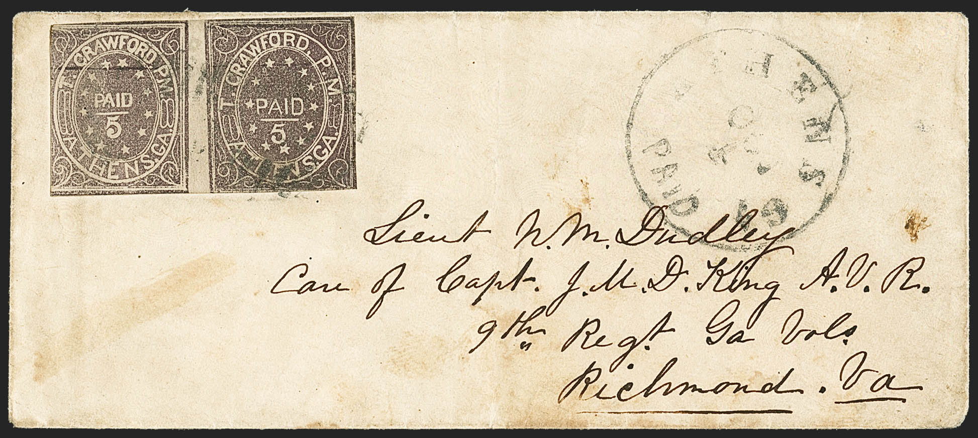 Sale no. 1162 — Lot no. 822 — Siegel Auction Galleries
