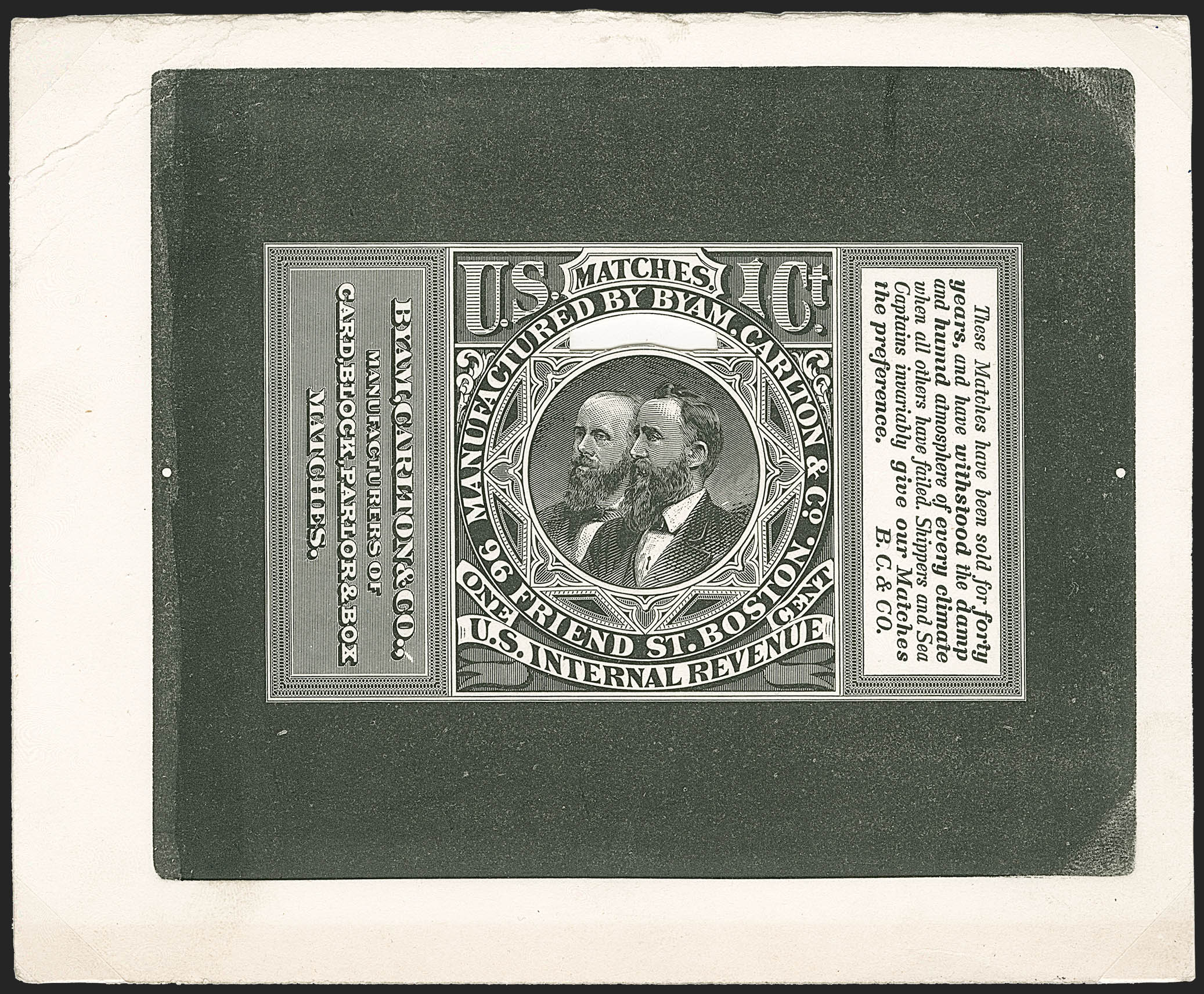 Sale no. 1187 — Lot no. 803 — Siegel Auction Galleries