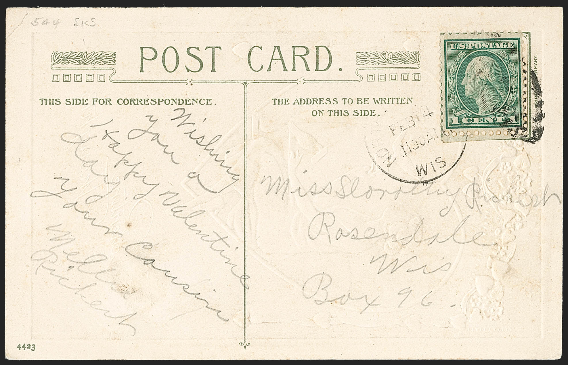 Sale no. 1192 — Lot no. 603 — Siegel Auction Galleries