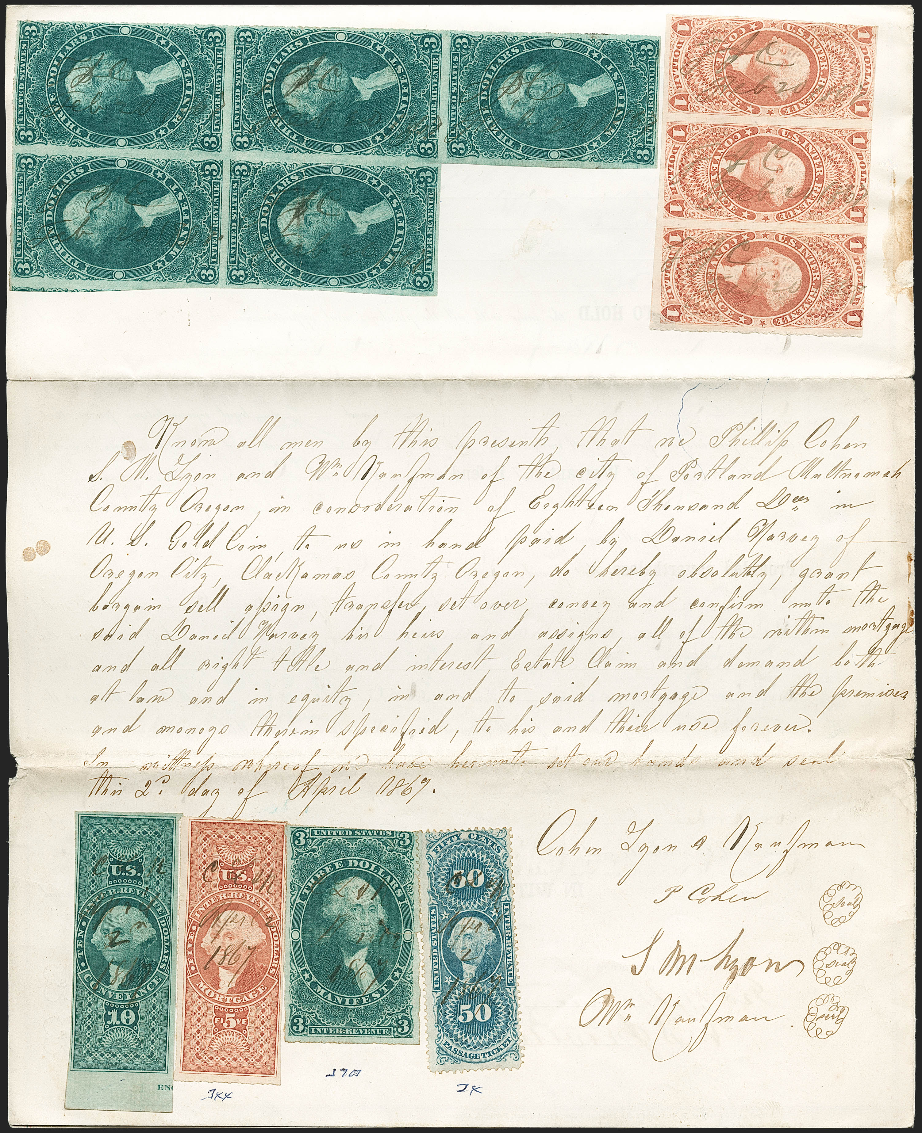 Sale no. 1197 — Lot no. 2162 — Siegel Auction Galleries