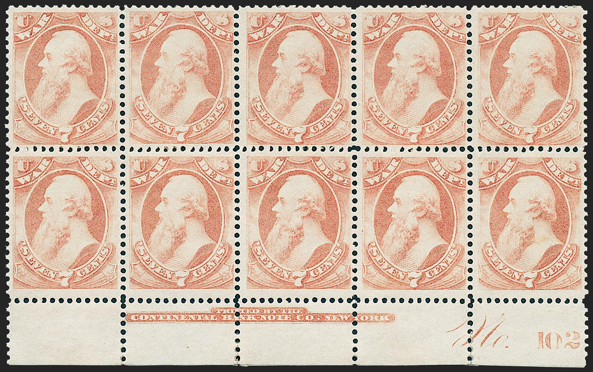 Sale no. 1221 — Lot no. 1672 — Siegel Auction Galleries