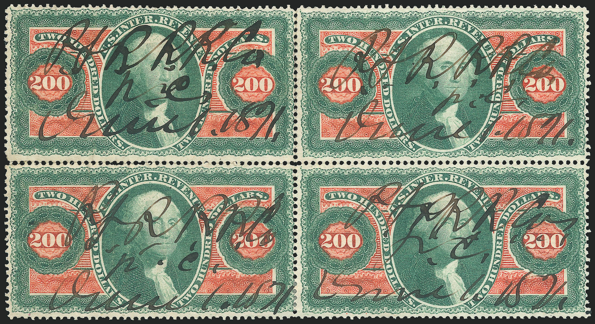 Sale no. 1221 — Lot no. 1752 — Siegel Auction Galleries