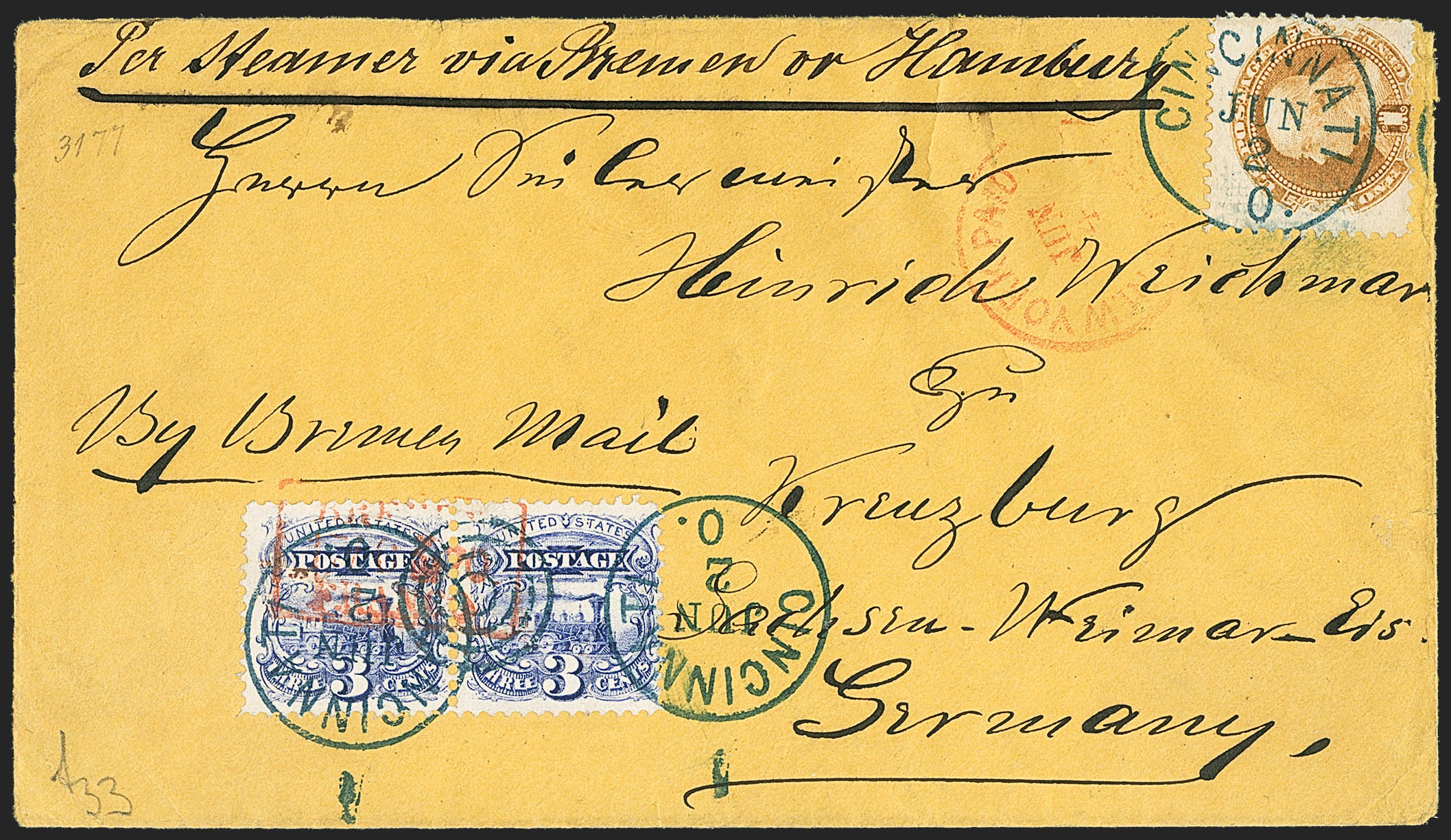Sale no. 1223 — Lot no. 8220 — Siegel Auction Galleries
