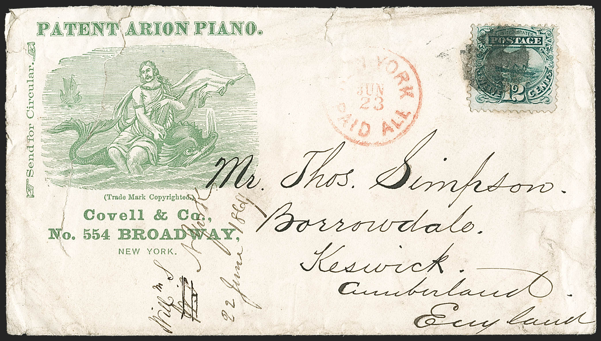 Sale no. 1223 — Lot no. 8226 — Siegel Auction Galleries