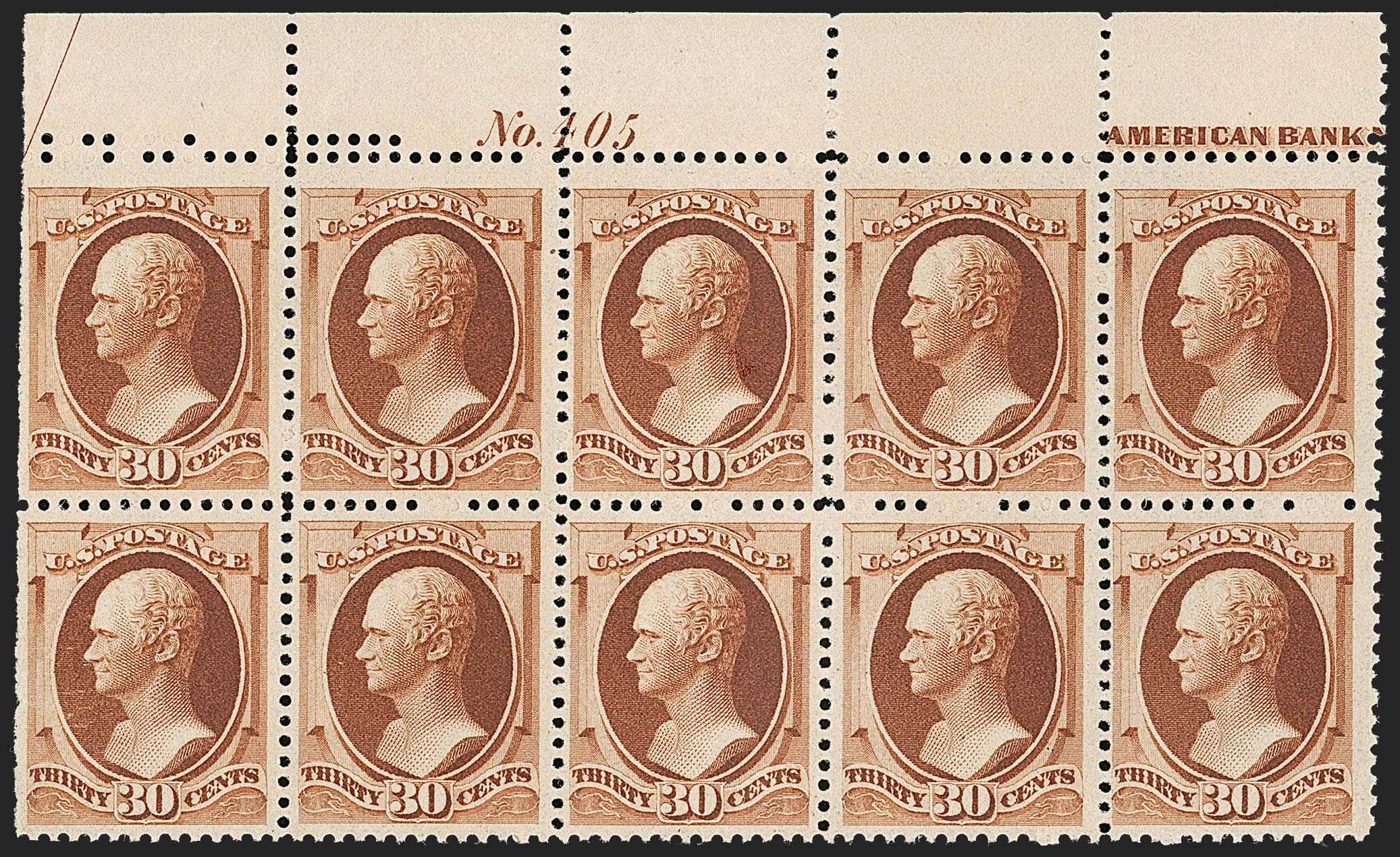 Sale no. 1227 — Lot no. 3030 — Siegel Auction Galleries