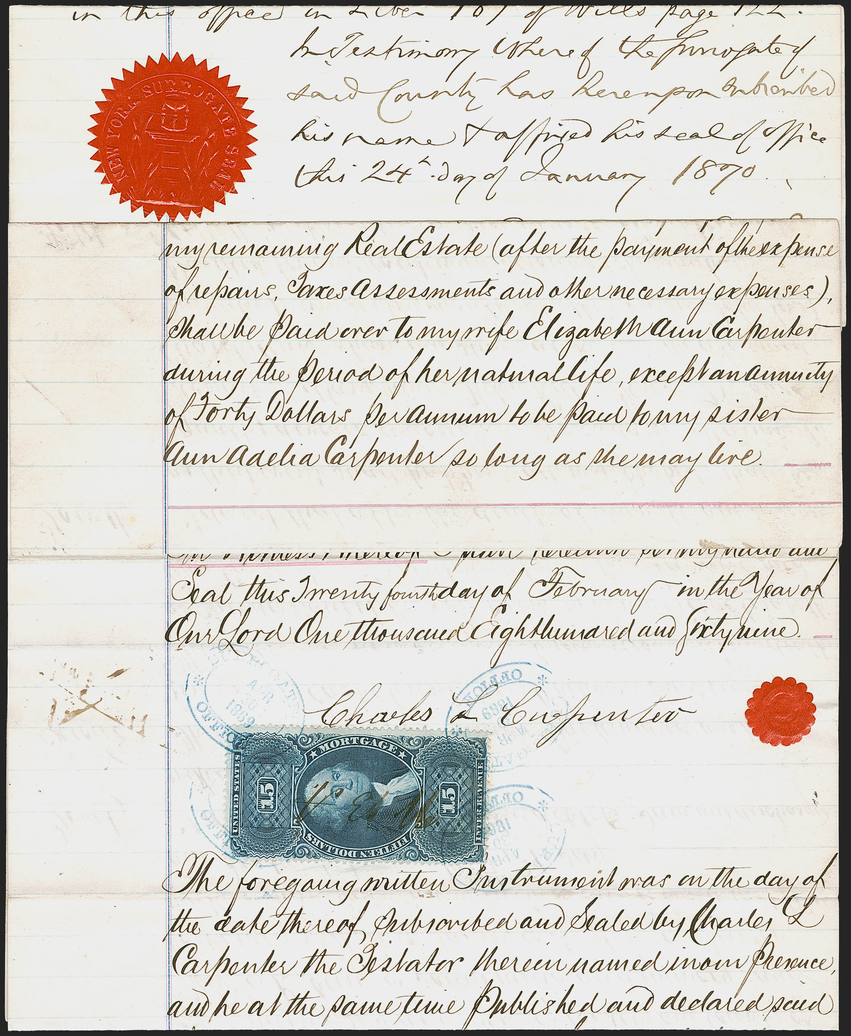 Sale no. 1268 — Lot no. 575 — Siegel Auction Galleries