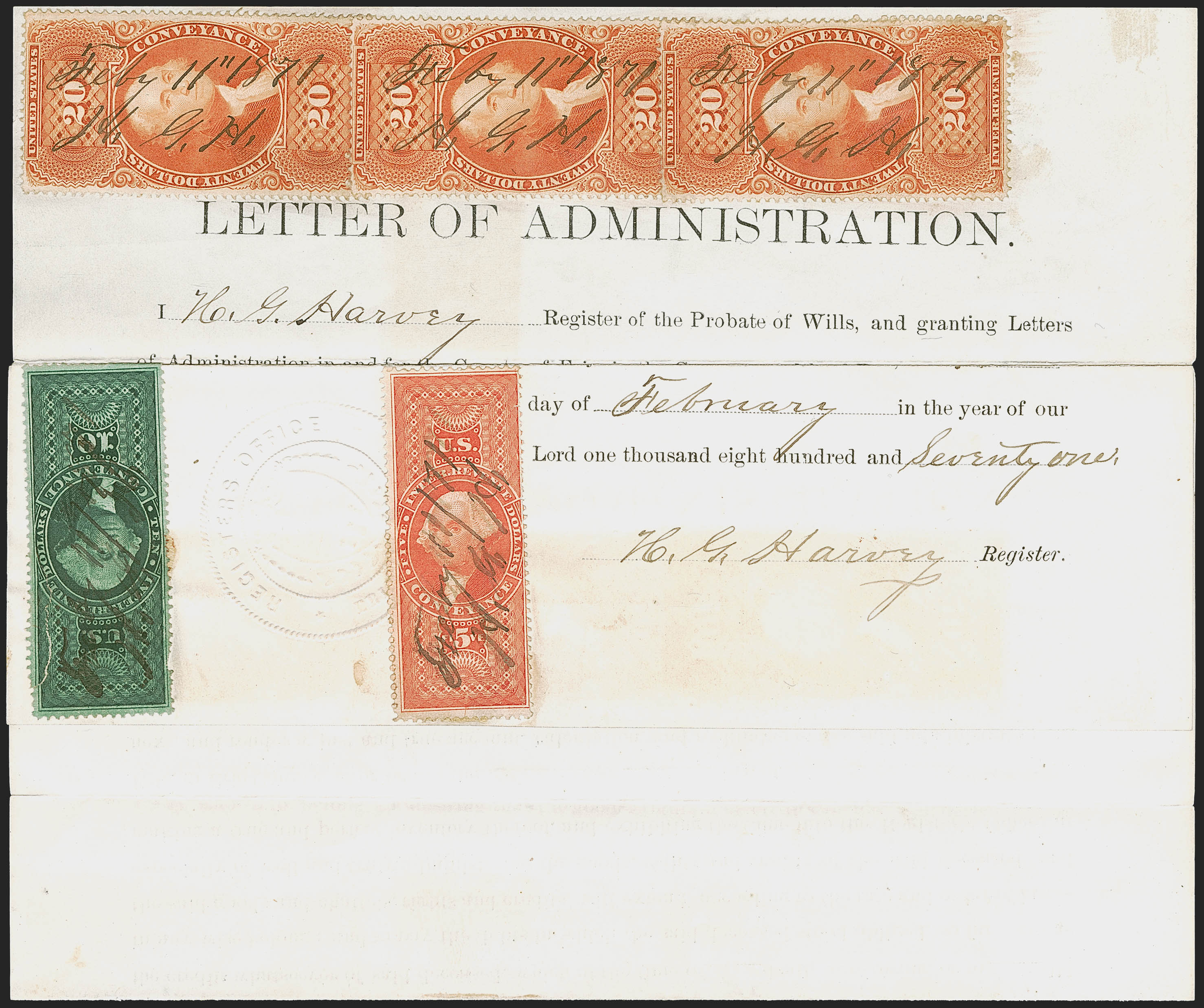 Sale no. 1268 — Lot no. 578 — Siegel Auction Galleries