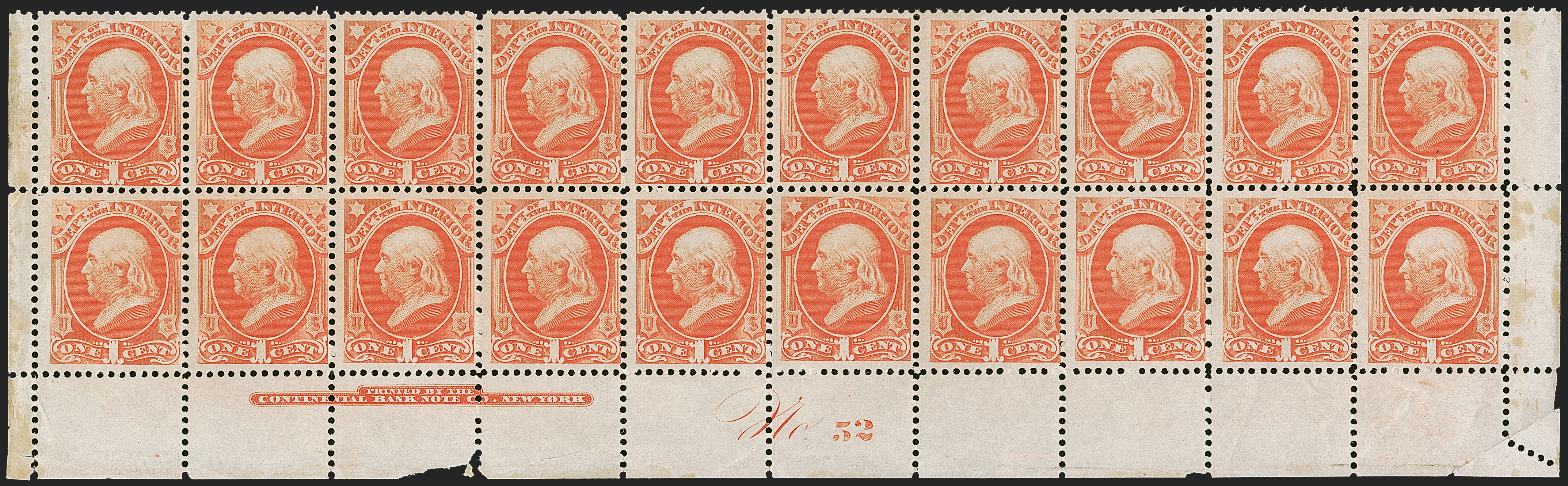 Sale no. 1278 — Lot no. 3950 — Siegel Auction Galleries