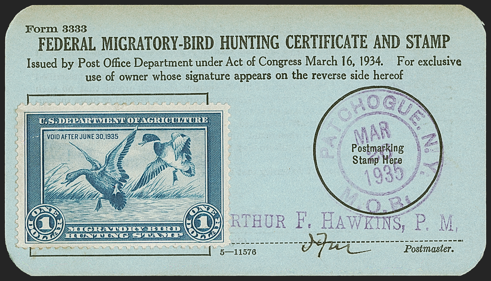 Sale no. 1278 — Lot no. 4011 — Siegel Auction Galleries