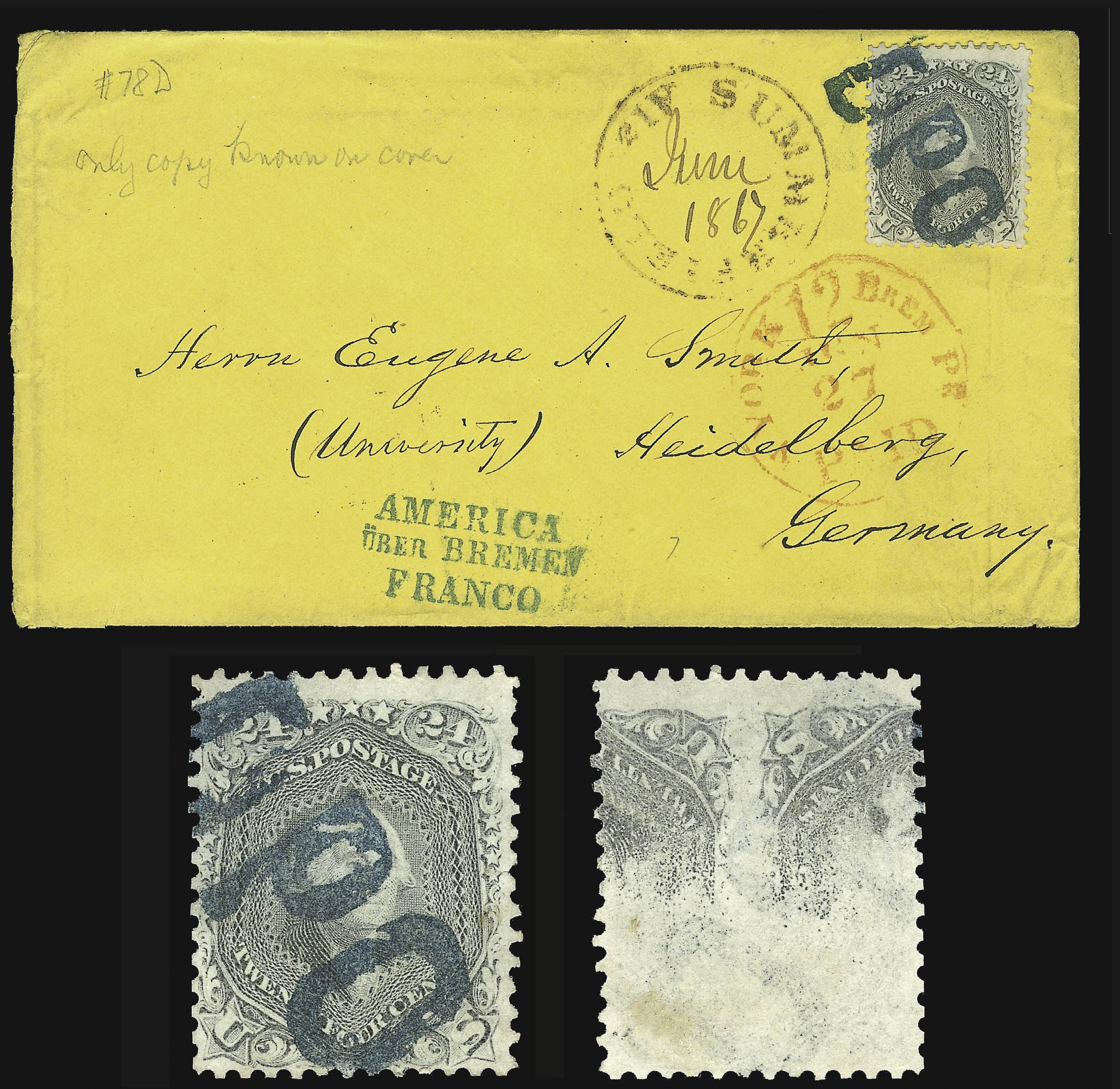 Siegel Census Record 78d-CAN-01 — Siegel Auction Galleries