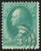 3c Green, Double Impression, (Scott 147b)