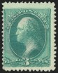 3c Green, Double Impression, (Scott 184b)