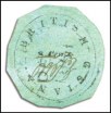 British Guiana, 1850, 8c Black on Green, (4; SG 4)