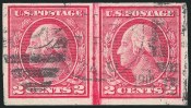 2c Carmine, Ty. I, Imperforate Coil, (Scott 459)