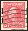 2c Deep Rose, Type Ia, Imperforate, Schermack Ty. III Private Perf, (Scott 482A)