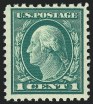 1c Perf 10 at Top or Bottom, (Scott 498g)