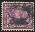 3c Deep Violet, Victory Issue, Used, (Scott 537a)