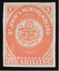 Newfoundland, 1857, 1sh Scarlet Vermilion, (Scott 9; SG 9)