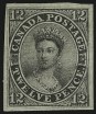 Canada, 1851, 12p Black, (Scott 3; SG 4)