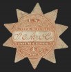 4c Vermilion, J. C. Ayer & Co., Die Cut, Old Paper, Scott RS13a)
