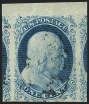 1c Blue, Type I, Scott 5