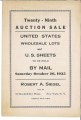 Sale 29 catalog cover