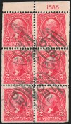 2c Carmine, Booklet, Used, (Scott 301c)