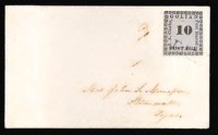 Sale Number 810, Lot Number 1897, Goliad Tex., 10c Black on Gray (29X7)