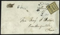 Sale Number 815, Lot Number 14, Beaumont Tex., 10c Black on Yellow (12X1)