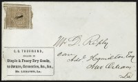 Sale Number 815, Lot Number 93, Mount Lebanon La., 5c Red Brown (60X1)