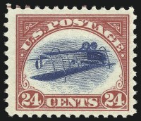 Sale Number 946, Lot Number 1305, 24c Carmine Rose & Blue, Center Inverted (C3a)