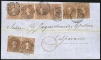 Sale Number 957, Lot Number 124, 1854, 5c Orange Brown, Lithograph (7c)