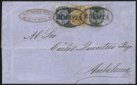Sale Number 957, Lot Number 180, 1859, 5c Blue Violet, 10c Red Brown, 20c Blue (3c, 4, 6)