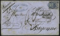 Sale Number 957, Lot Number 92, 1859, 1p (" In Ps" ) Blue (7)