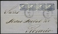 Sale Number 957, Lot Number 97, 1859, 1p (" In Ps" ) Blue (7)