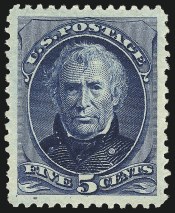 Sale Number 1025, Lot Number 175, 5c Deep Blue, Special Printing (204)