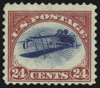 Sale Number 1025, Lot Number 243, 24c Carmine Rose & Blue, Center Inverted (C3a)
