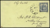 Sale Number 1035, Lot Number 35, Livingston Ala., 5c Blue (51X1)