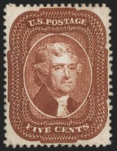 Sale Number 1205, Lot Number 2031, 5c Indian Red (28A)