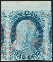 Sale Number 1219, Lot Number 49, 1c Blue, Ty. I (5)