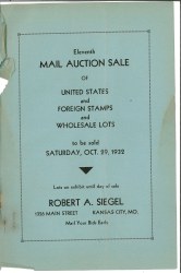 Sale No. 11 — Siegel Auction Galleries