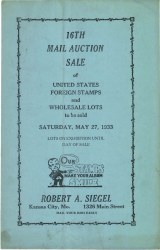 Sale No. 16 — Siegel Auction Galleries