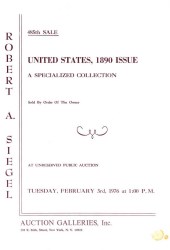 Sale No. 485 — Siegel Auction Galleries
