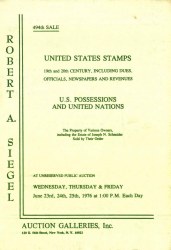 Sale No. 494 — Siegel Auction Galleries