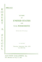 Sale No. 498 — Siegel Auction Galleries