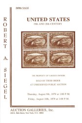 Sale No. 549 — Siegel Auction Galleries