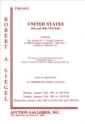 Sale No. 574 — Siegel Auction Galleries