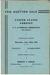 Sale No. 58 — Siegel Auction Galleries