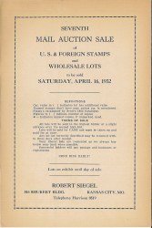 Sale No. 7 — Siegel Auction Galleries