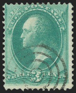 3c Green, Double Impression, (Scott 147b)